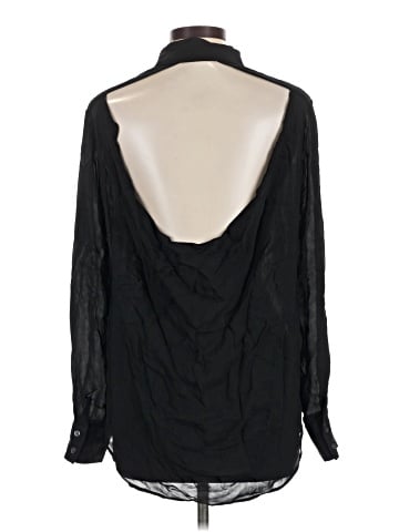 Haute Hippie Long Sleeve Silk Top (view 2)