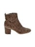 Gianni Bini Animal Print Brown Ankle Boots Size 9 - photo 1