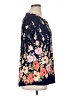 August Mist Floral Blue Short Sleeve Blouse Size 1X - photo 4
