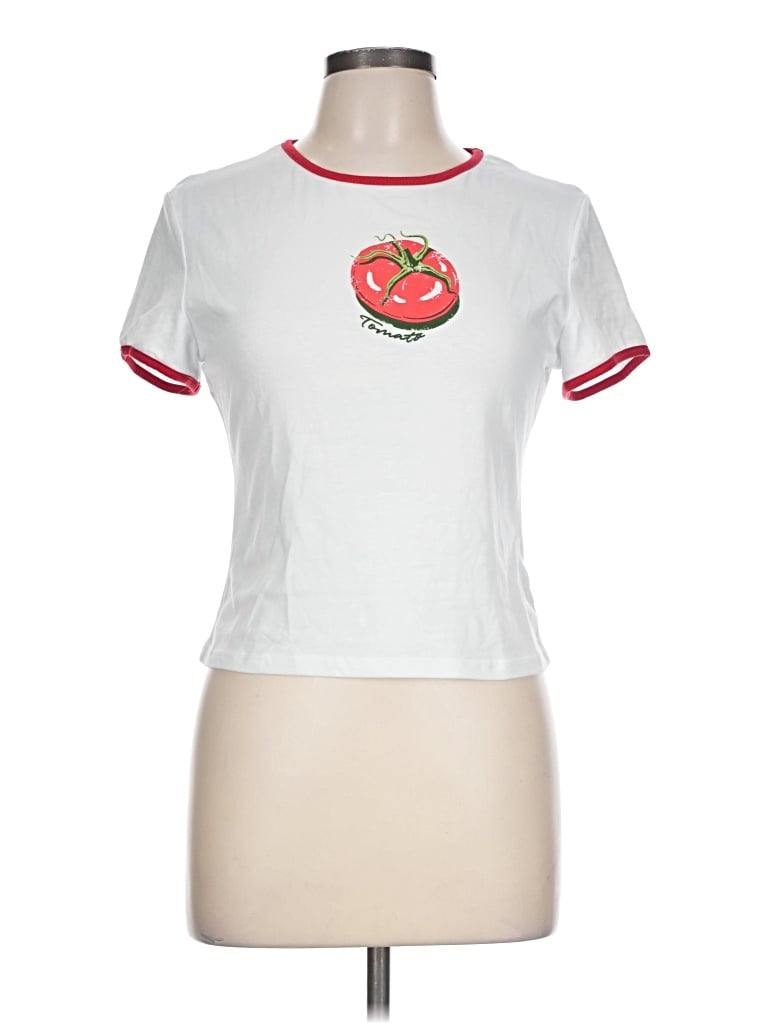 Pre-owned Cider Short Sleeve T-shirt In White