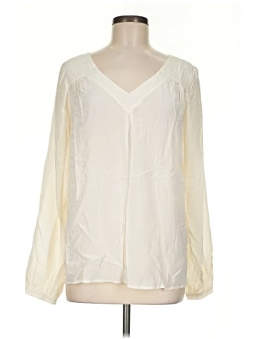 Cynthia Rowley Long Sleeve Silk Top (view 1)