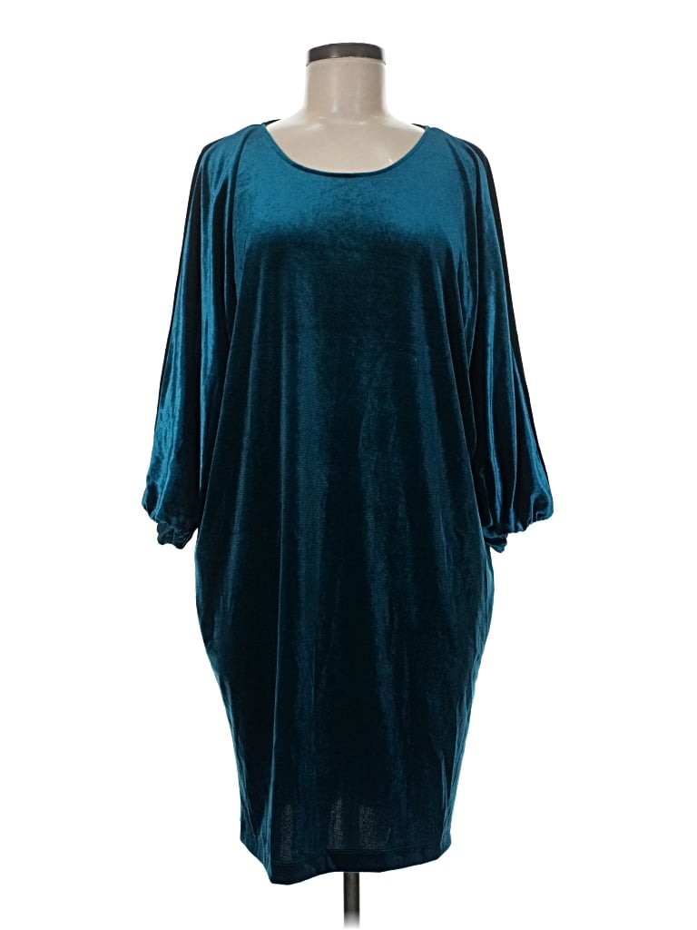Pre-owned Natori Cocktail Dress In Teal