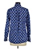 Talbots 100% Cotton Print Blue Long Sleeve Button-Down Shirt Size M - photo 2
