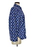 Talbots 100% Cotton Print Blue Long Sleeve Button-Down Shirt Size M - photo 4