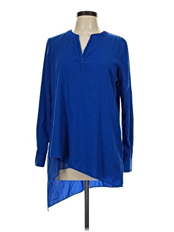 White House Black Market Long Sleeve Blouse (view 1)