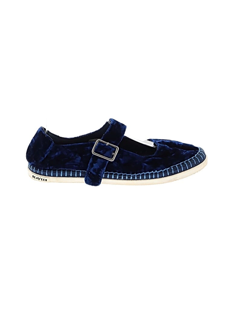 Pre-owned Seavees Flats In Blue
