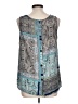 Artisan NY 100% Polyester Blue Sleeveless Blouse Size L - photo 2
