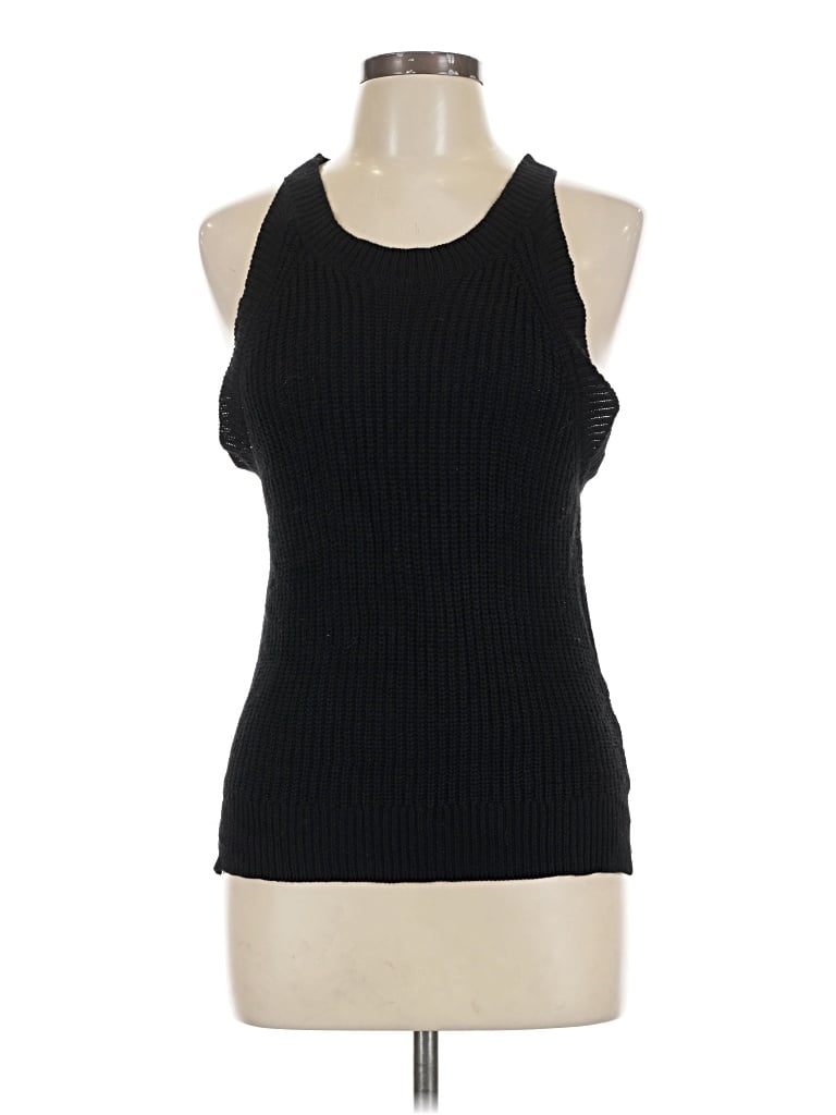 Pre-owned Jun & Ivy Sweater Vest In Black