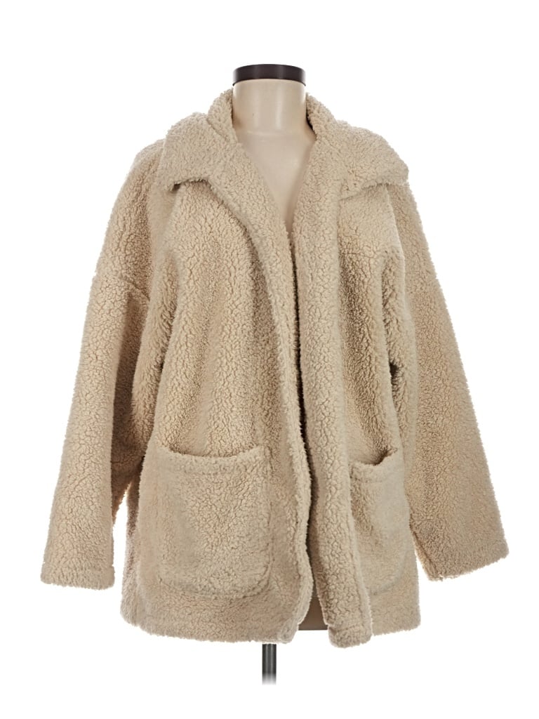 Pre-owned Z Supply Fleece Jacket In Tan