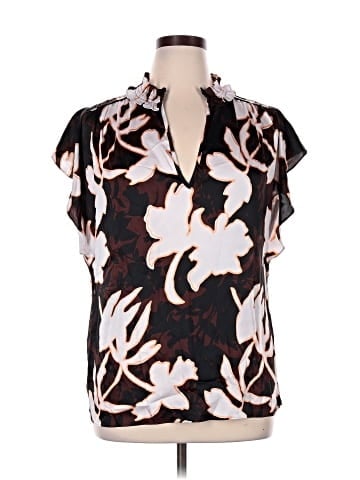 White House Black Market Short Sleeve Blouse (view 1)