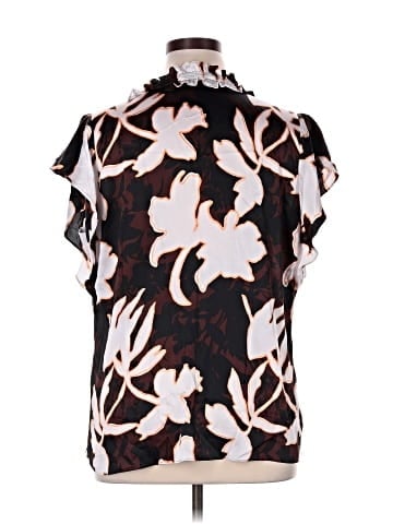 White House Black Market Short Sleeve Blouse (view 2)