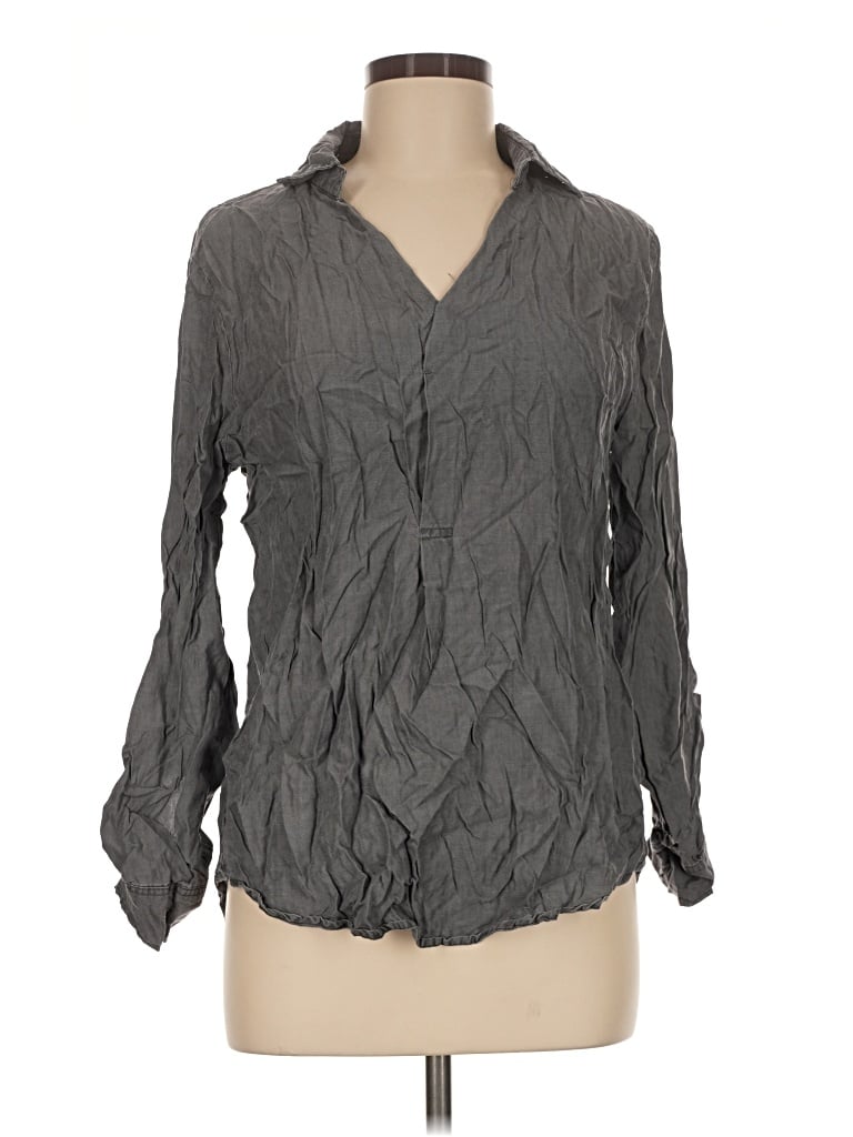 Pre-owned Love Long Sleeve Polo Shirt In Gray