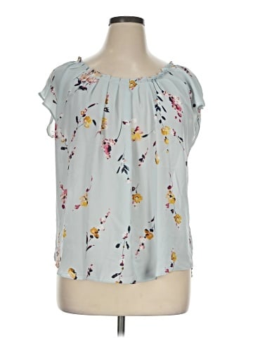 LC Lauren Conrad Short Sleeve Blouse (view 1)
