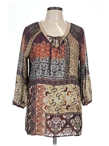 Christopher & Banks 3/4 Sleeve Blouse (view 1)
