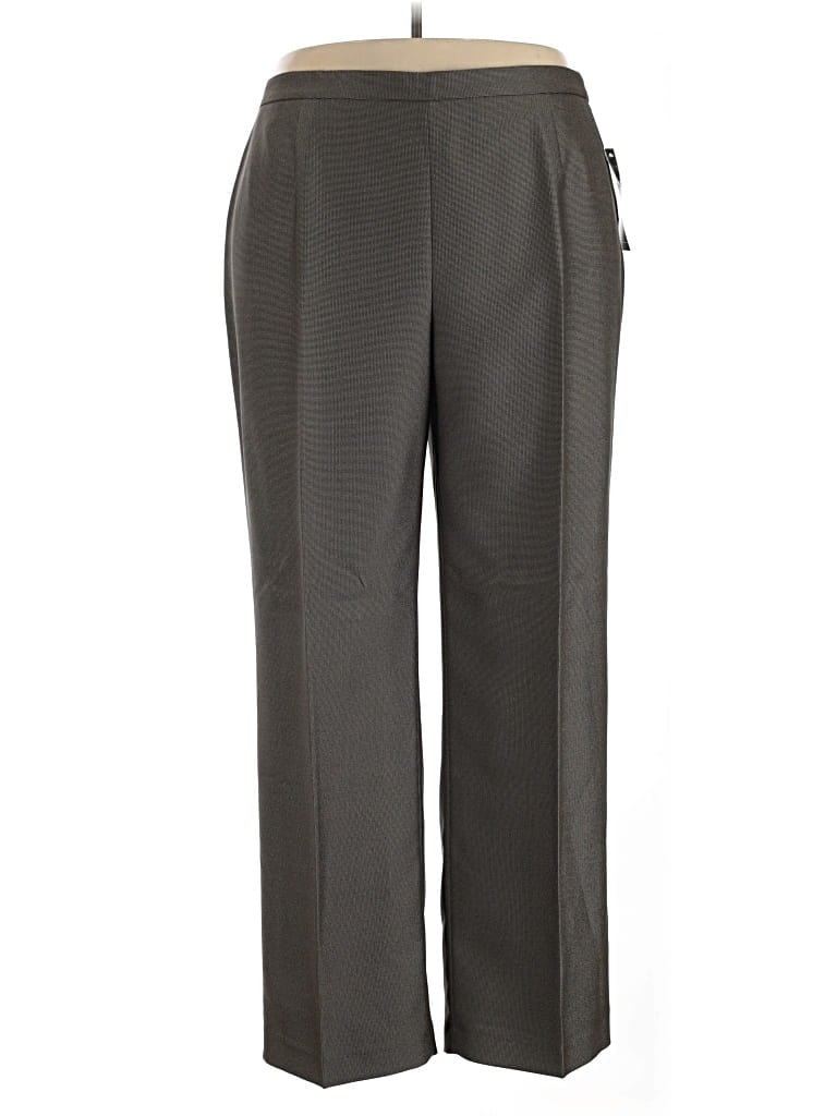 Pre-owned Le Suit Dress Pants In Gray