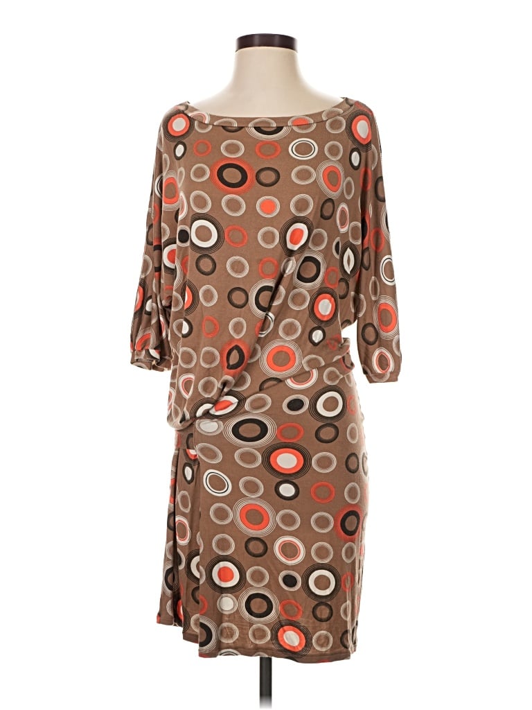 Pre-owned Stile Benetton Casual Dress In Brown