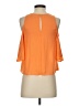 Decree 100% Polyester Orange Sleeveless Blouse Size S - photo 2