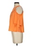 Decree 100% Polyester Orange Sleeveless Blouse Size S - photo 5