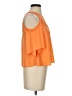 Decree 100% Polyester Orange Sleeveless Blouse Size S - photo 4