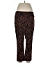 Chico's Paisley Brown Casual Pants Size Lg Petite (2.5) - photo 1