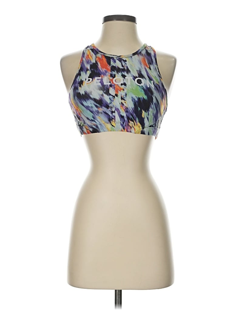 Pre-owned Peloton Tank Top Blue Halter Neckline Tops
