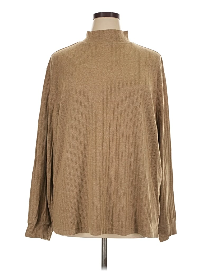 Pre-owned Covington Turtleneck Sweater In Tan