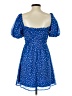 Blue Rain 100% Polyester Stars Blue Casual Dress Size S - photo 2