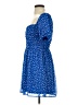 Blue Rain 100% Polyester Stars Blue Casual Dress Size S - photo 5