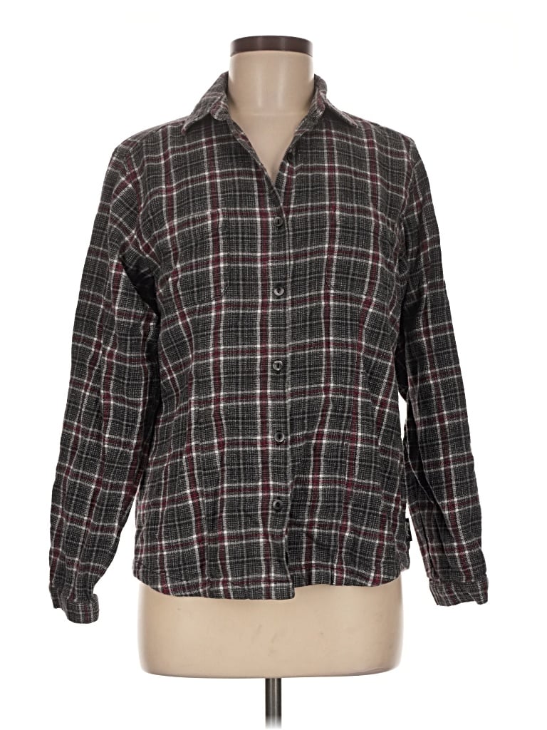 Pre-owned Woolrich Long Sleeve Button Down Shirt In Black