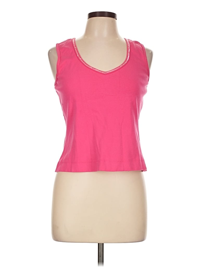 Pre-owned Boston Proper Tank Top Pink Sweetheart Neckline Tops