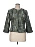 Christopher & Banks 100% Polyester Tweed Green Blazer Size XL - photo 1