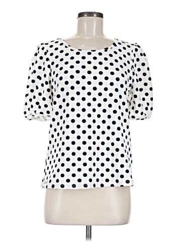 Green Envelope Short Sleeve Blouse (view 1)
