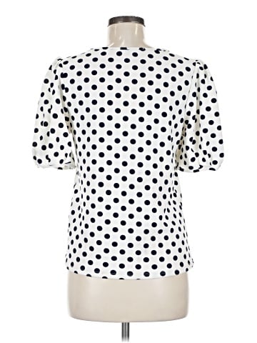 Green Envelope Short Sleeve Blouse (view 2)