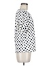 Green Envelope Polka Dots White Short Sleeve Blouse Size M - photo 4