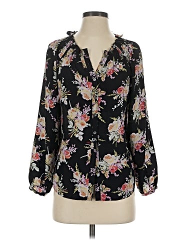 Rebecca Taylor 3/4 Sleeve Silk Top (view 1)