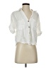 Zara White 3/4 Sleeve Button-Down Shirt Size XS - photo 1