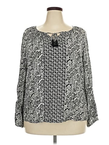 Faded Glory Long Sleeve Blouse (view 1)