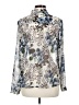 CAbi 100% Polyester Floral Ivory Long Sleeve Blouse Size S - photo 2