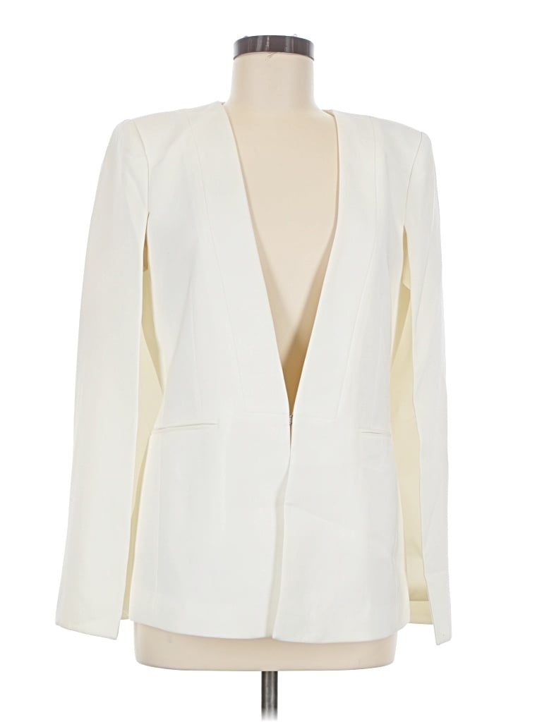 Pre-owned Bcbgmaxazria Blazer Jacket In Ivory