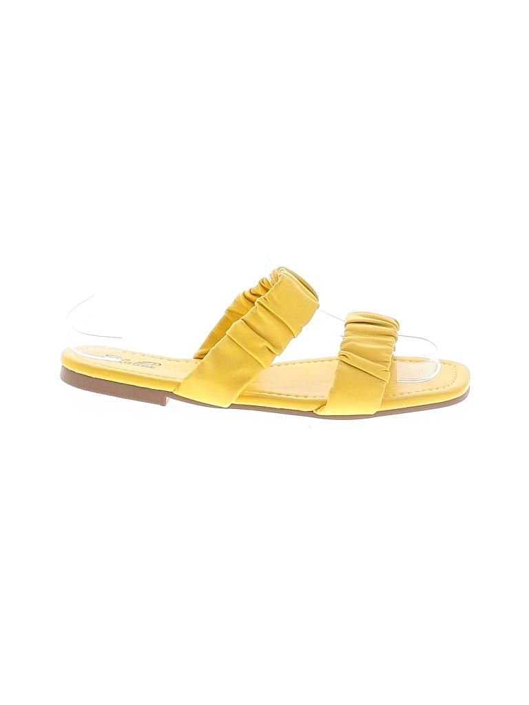 Pre-owned Assorted Brands Sandals In Yellow