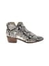 Dolce Vita Snake Print Gray Ankle Boots Size 8 - photo 1