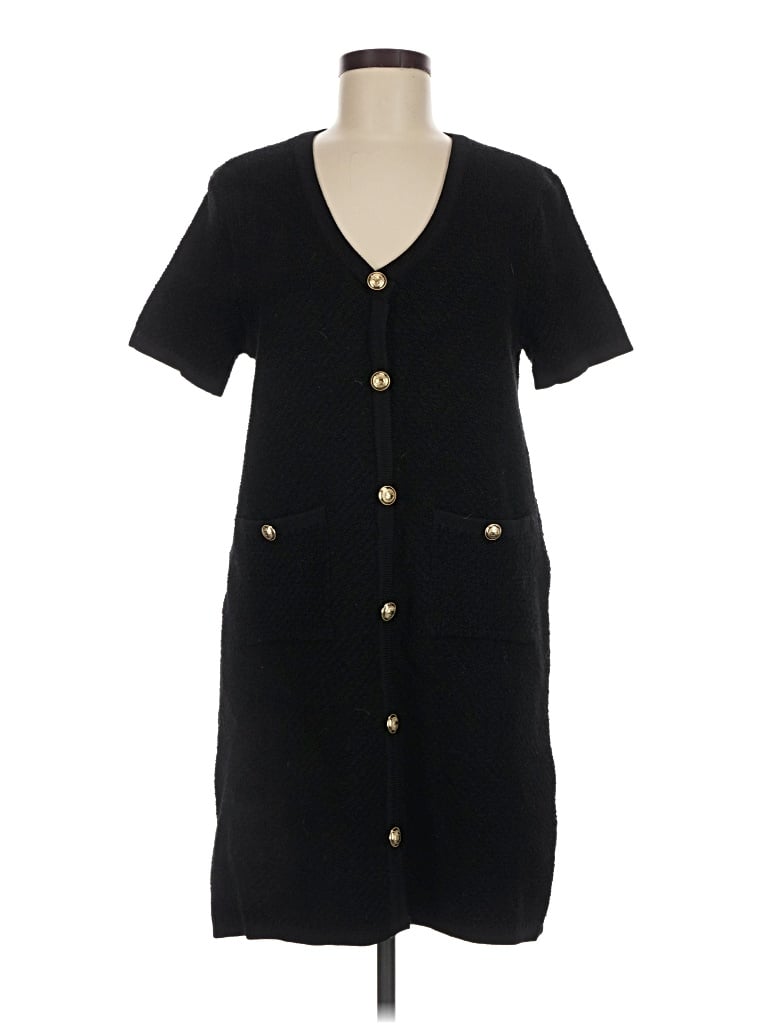 Pre-owned Massimo Dutti Coat In Black