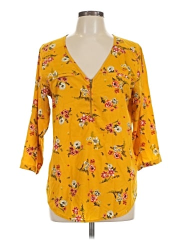 Mileage 3/4 Sleeve Blouse (view 1)