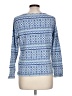 Basic Editions 100% Cotton Blue Pullover Sweater Size L - photo 2