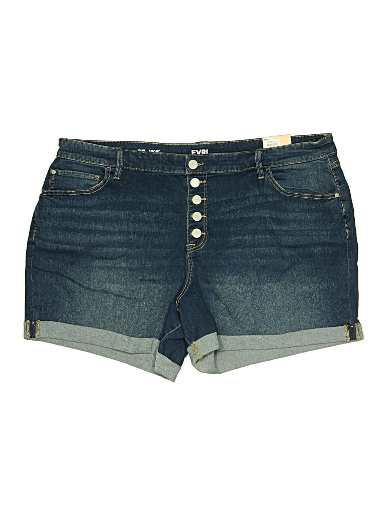 Pre-owned Evri Denim Shorts In Blue