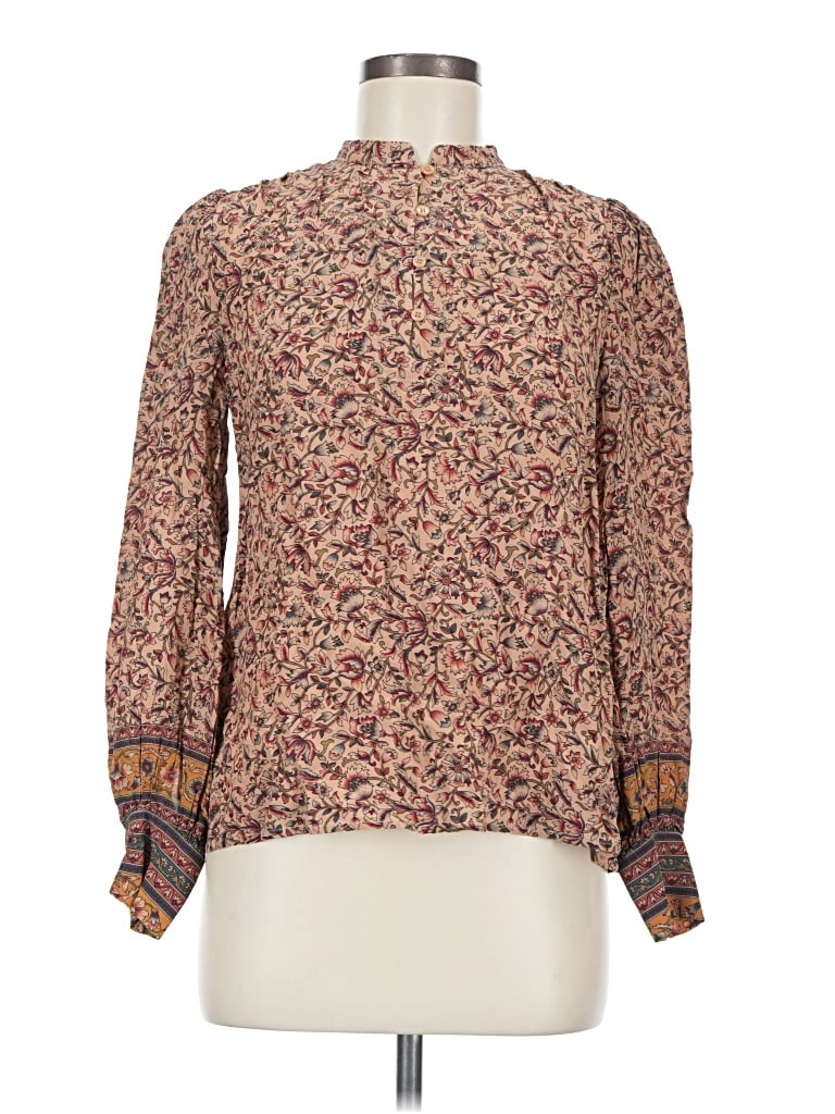 Pre-owned Vanessa Bruno Long Sleeve Blouse In Brown