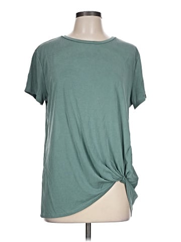 Green Envelope Short Sleeve Top (view 1)