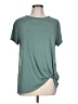 Green Envelope Teal Short Sleeve Top Size L - photo 1