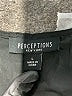 Perceptions Solid Black Cocktail Dress Size L - photo 7