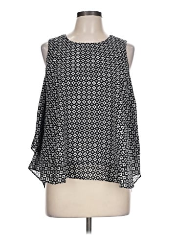 Kaari Blue Sleeveless Blouse (view 1)
